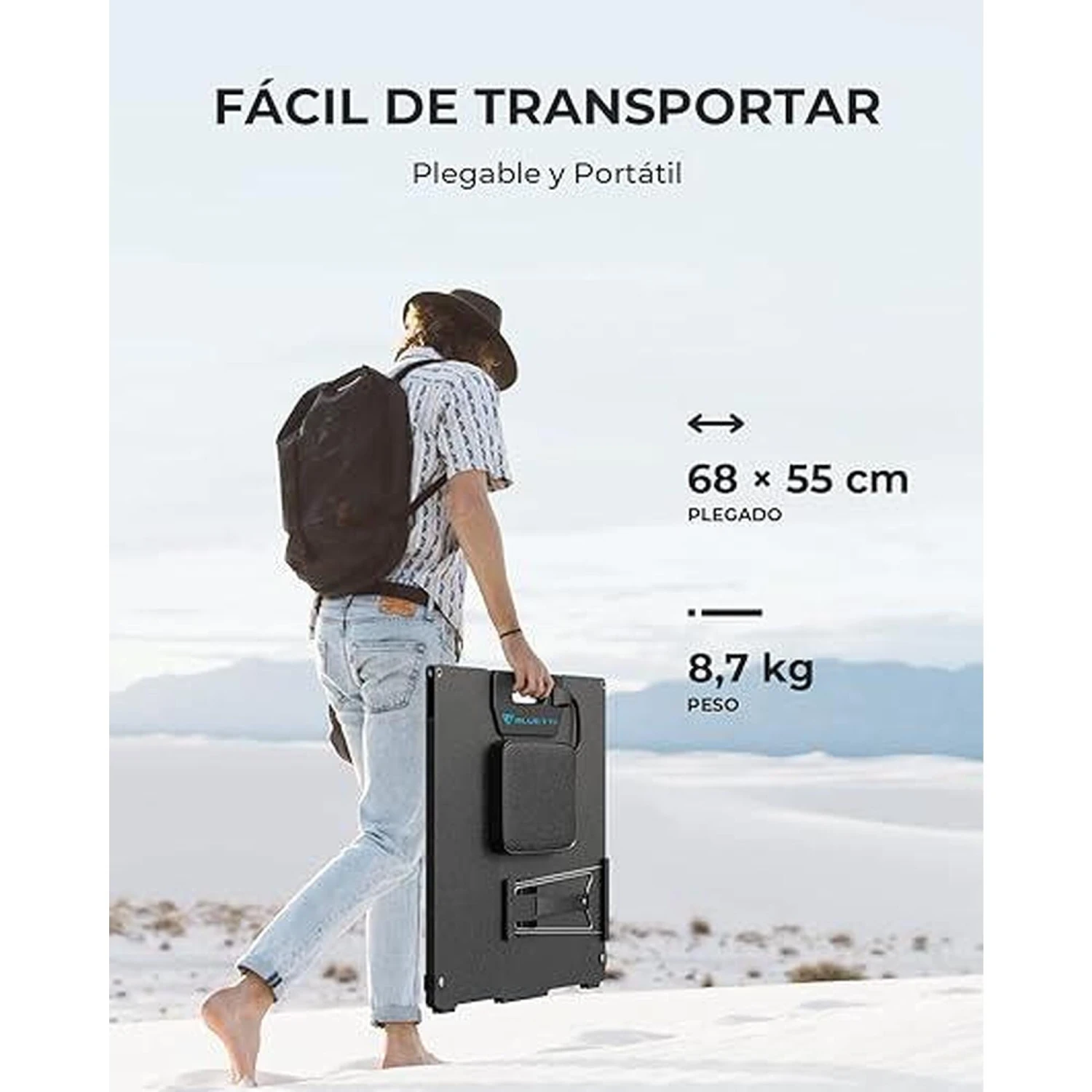 BLUETTI Panneau Solaire MP200 Pour Camping, Jardin, Voyage - Image 4