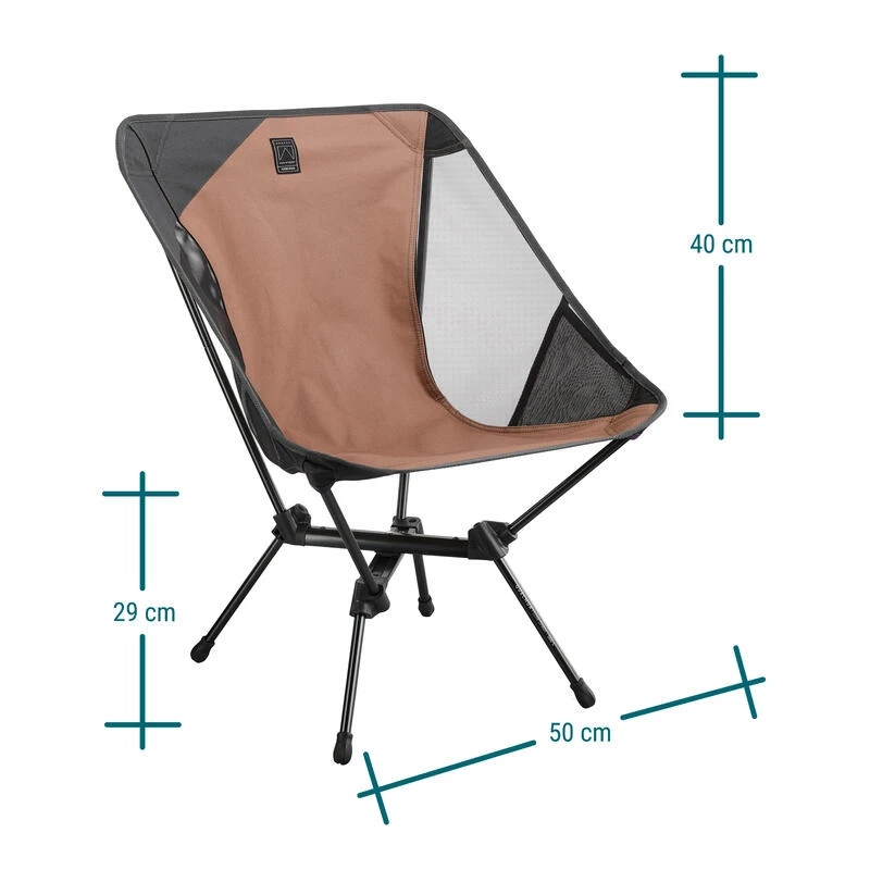 Quechua CHAISE BASSE PLIANTE DE CAMPING MH500 MARRON - Image 4
