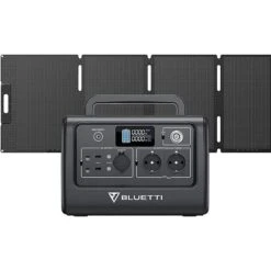 GĂ©nĂ©rateur Ălectrique BLUETTI EB70+MP200, 1000W LiFePO4 Batterie Pour Camping