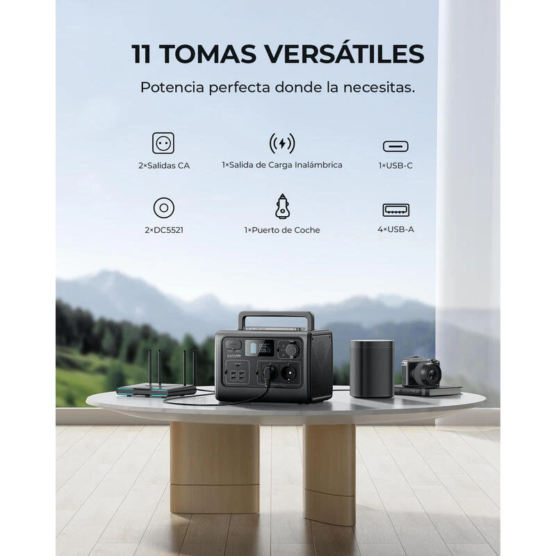 Générateur Solaire BLUETTI EB55 Avec Panneau Solaire PV120S Pour Camping - Image 3