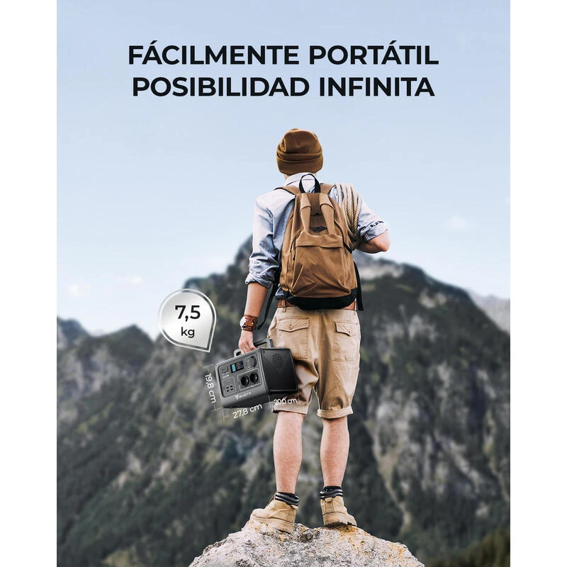 Générateur Solaire BLUETTI EB55 Avec Panneau Solaire PV120S Pour Camping - Image 6