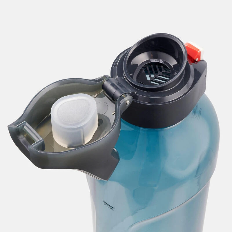 Quechua Gourde Rando MH500 Bouchon Ouverture Rapide 1,2 Litre Plastique (EcozenÂź) Bleu - Image 9