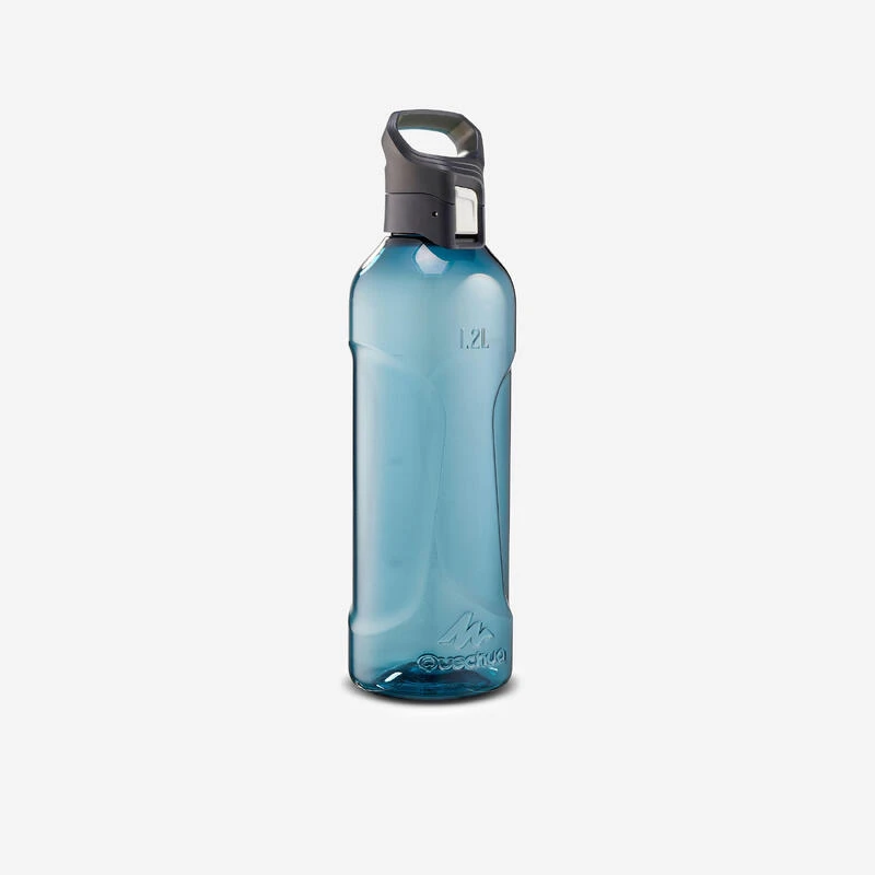 Quechua Gourde Rando MH500 Bouchon Ouverture Rapide 1,2 Litre Plastique (EcozenÂź) Bleu