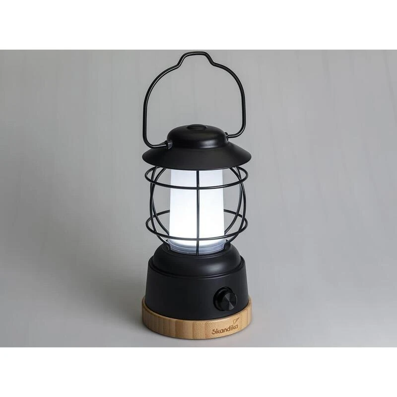 Lampe Lanterne De Camping LED Kiruna Jord - Rechargeable - USB - Bambou - Rétro - Image 2