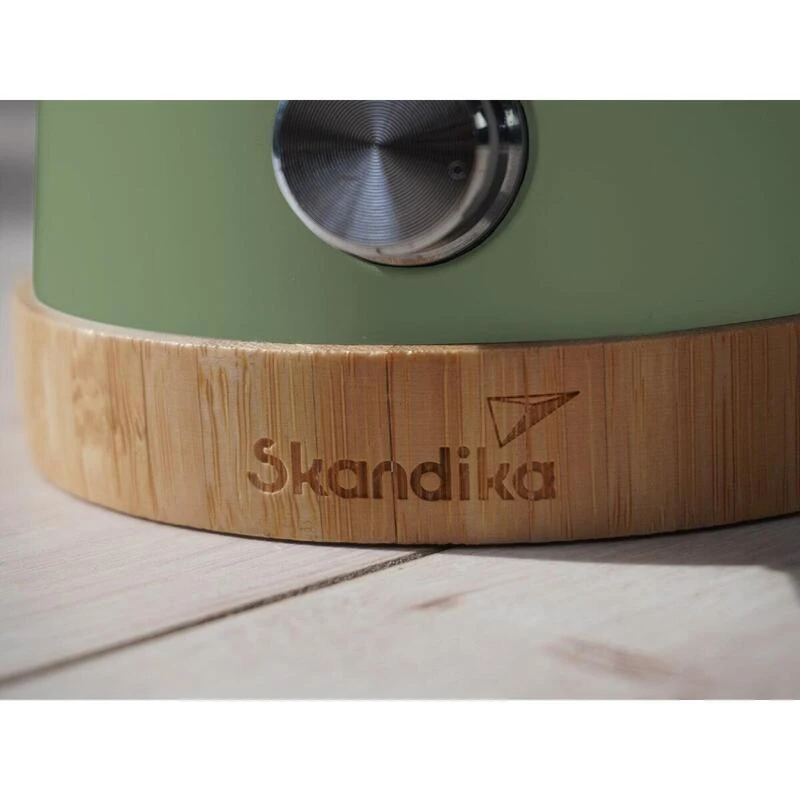 Lampe Lanterne De Camping LED Kiruna - Rechargeable - USB - Bambou - Style Rétro - Image 3