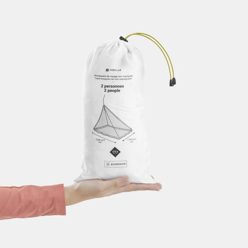 Moustiquaire De Voyage Non Imprégnée - 2 Personnes- Blanche - Image 6