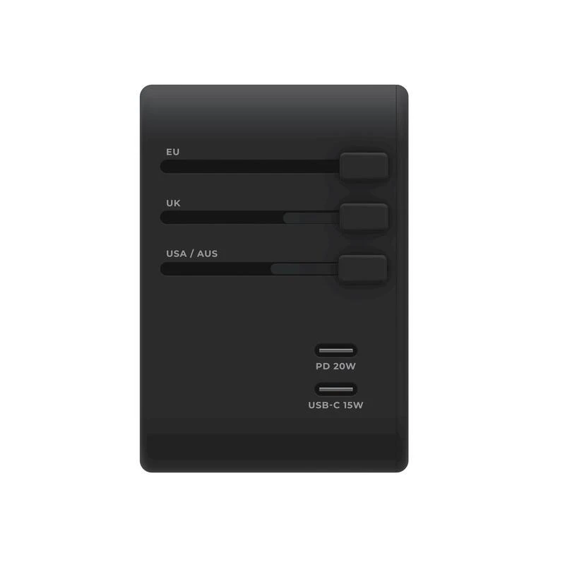 Prise Mondiale Universelle RollingSQUARE Avec 2 USB-C Et 3 USB-A - Image 3