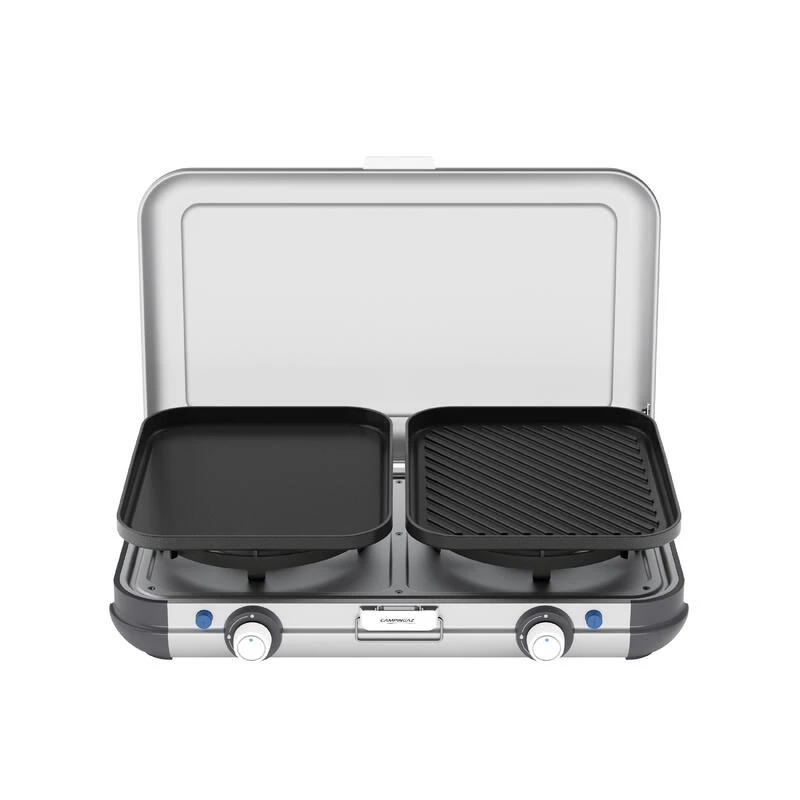 Campingaz Réchaud De Camping à Gaz 2 Feux Camp & Grill - Plancha, Grill Et Wok - Image 4