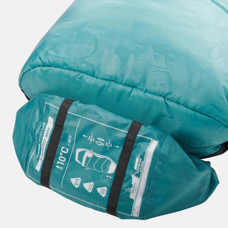 Quechua SAC DE COUCHAGE ENFANT 2 EN 1 - SLEEPIN BED JUNIOR 10°C BLEU - Image 7
