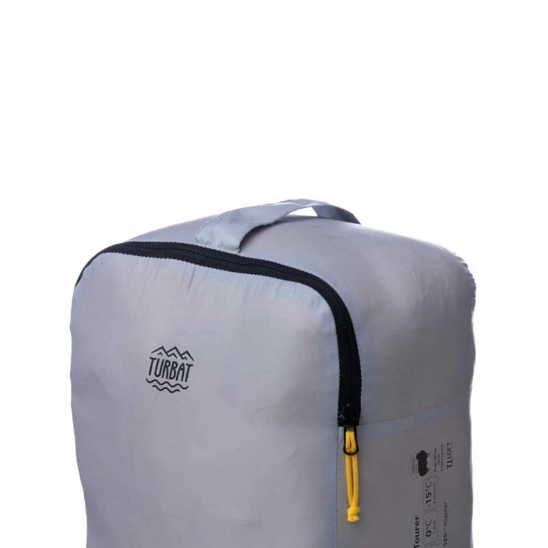 Sac De Couchage Momie Tourer Gold Fusion - Bleu Aube -15°C - Jaune Pour Adultes - Image 3