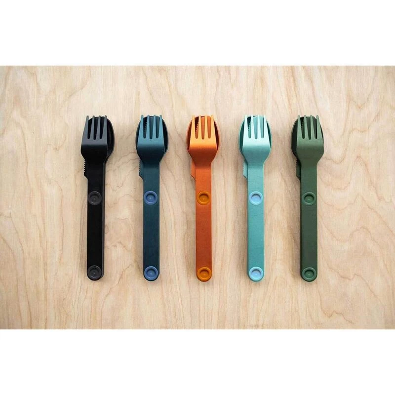 SET COMPLET DE 5 JEUX DE 3 COUVERTS MAGNÉTIQUES CAMPING EN ALUMINUM DUR - ÉTUI - Image 5