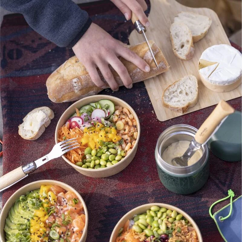 Set Complet Opinel Picnic+ - Opinel N°8 + Embouts Cuillère Et Fourchette - Image 5