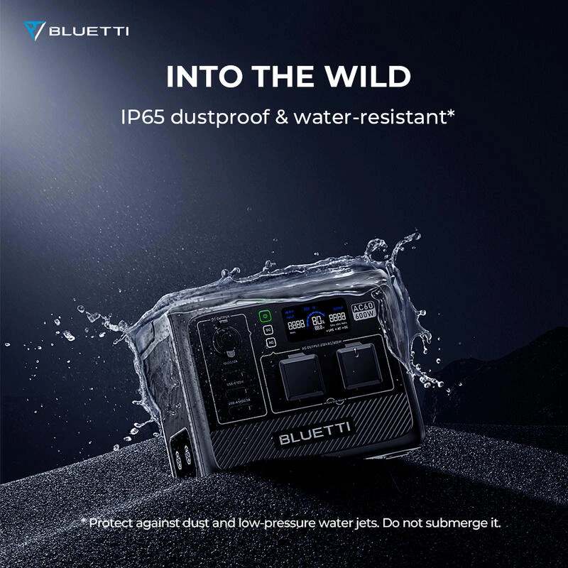 Station Électrique Portable BLUETTI AC60+B80+PV200,IP65 Générateur Solaire - Image 2