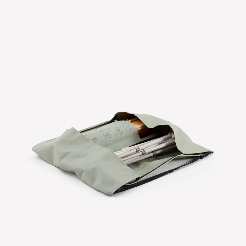 Quechua TABLE DE CAMPING COMPACTE 4/6 PERSONNES - PLATEAU BOIS - POCHE DE RANGEMENT - Image 4