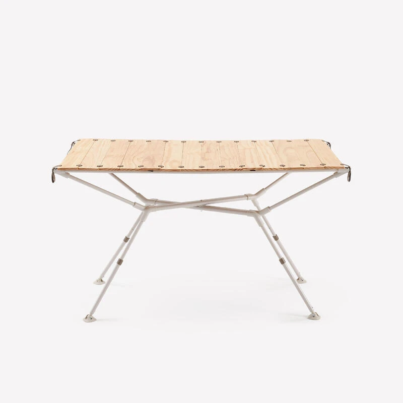 Quechua TABLE DE CAMPING COMPACTE 4/6 PERSONNES - PLATEAU BOIS - POCHE DE RANGEMENT - Image 10