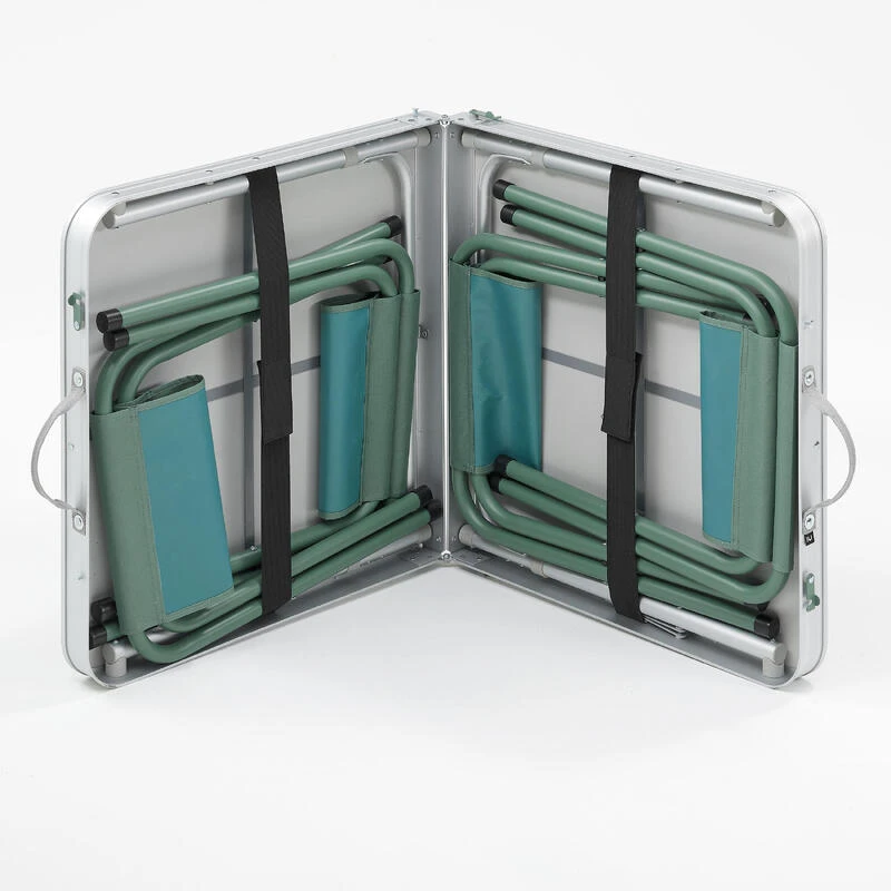 Quechua TABLE DE CAMPING PLIANTE - 4 TABOURETS - 4 À 6 PERSONNES - Image 4