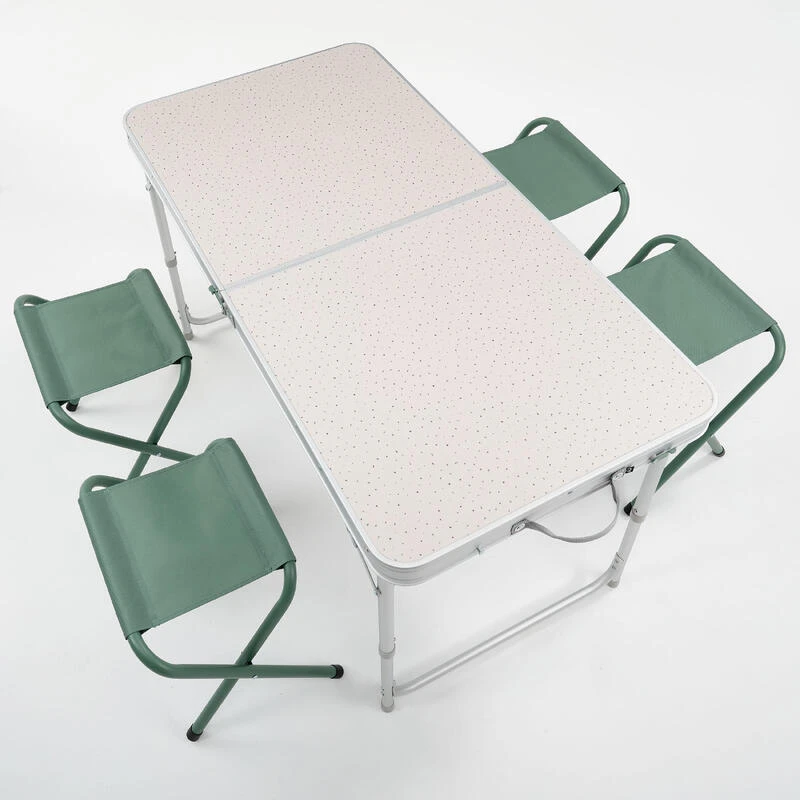 Quechua TABLE DE CAMPING PLIANTE - 4 TABOURETS - 4 À 6 PERSONNES - Image 5