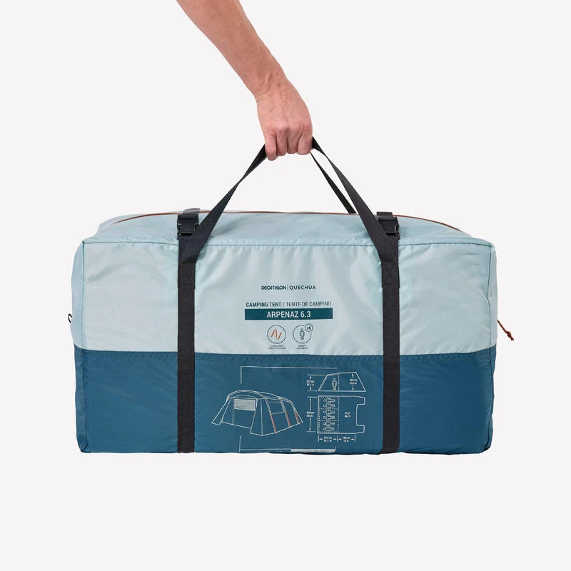 Quechua Tente à Arceaux De Camping - Arpenaz 6.3 - 6 Personnes - 3 Chambres - Image 3