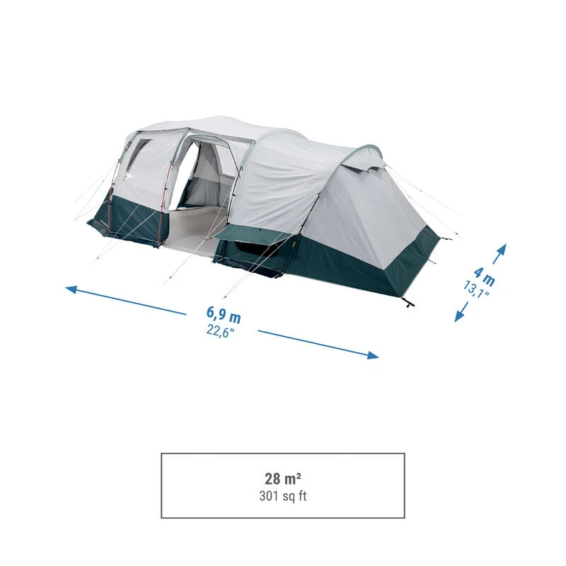 Quechua Tente à Arceaux De Camping - Arpenaz 6.3 F&B - 6 Personnes - 3 Chambres - Image 3