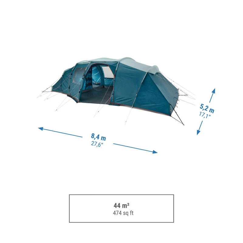 Quechua Tente à Arceaux De Camping - Arpenaz 8.4 - 8 Personnes - 4 Chambres - Image 3