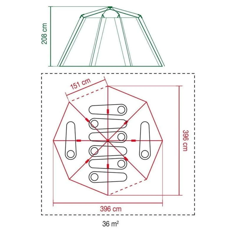 Tente Coleman Octagon Blackout 8 - Image 6