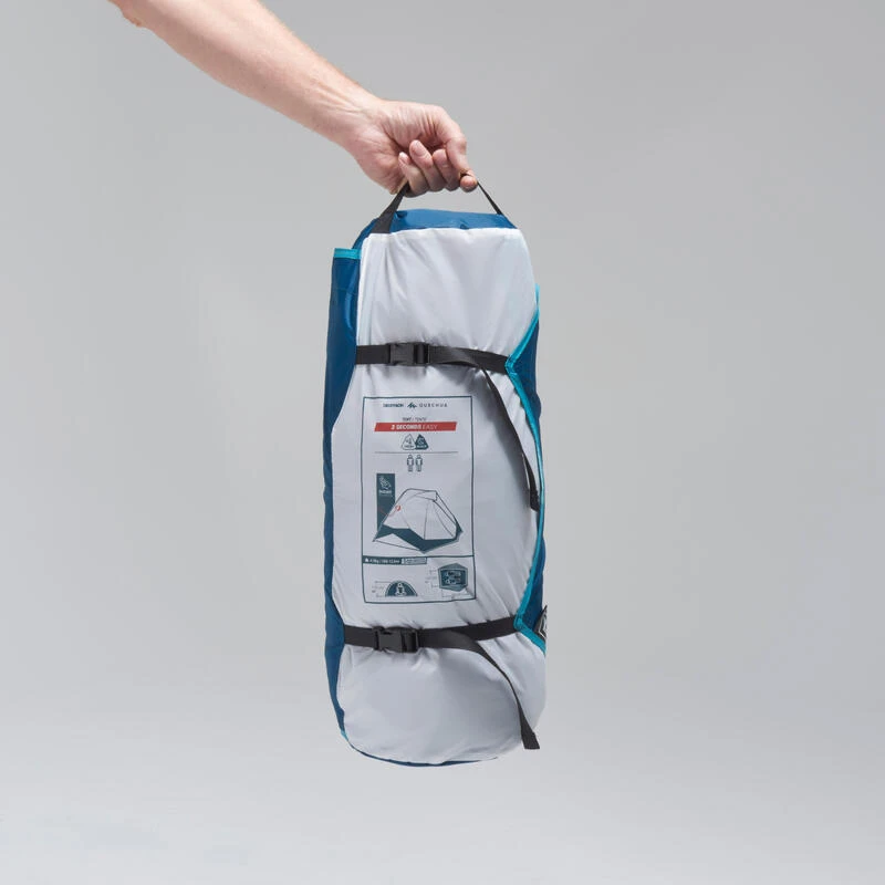 Quechua Tente De Camping - 2 SECONDS EASY - 2 Places - Fresh & Black - Image 3