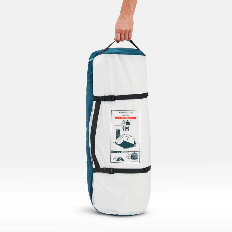 Quechua Tente De Camping - 2 Seconds EASY - 3 Places - Fresh & Black - Image 3