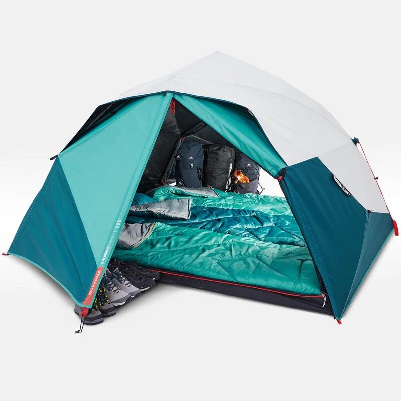 Quechua Tente De Camping - 2 Seconds EASY - 3 Places - Fresh & Black - Image 4