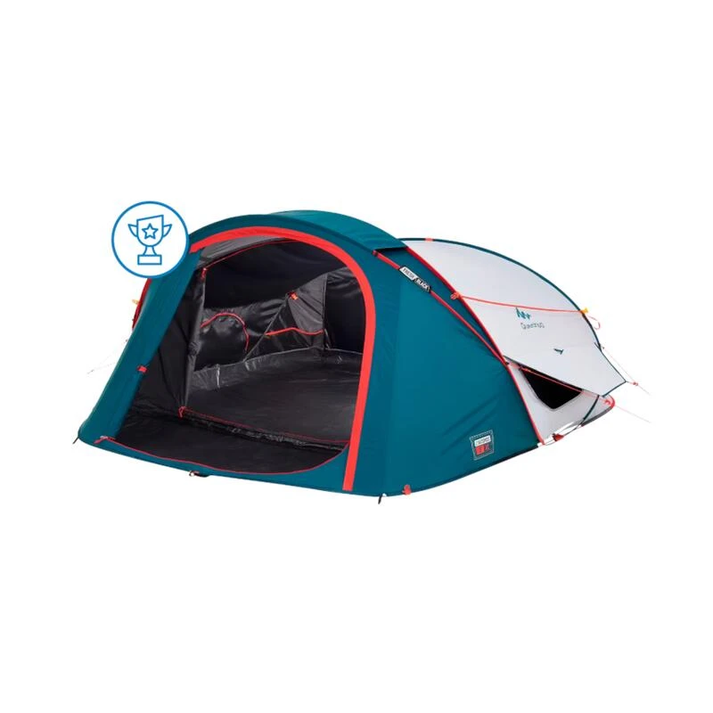 Quechua Tente De Camping - 2 SECONDS XL - 3 Places - Fresh & Black - Image 2