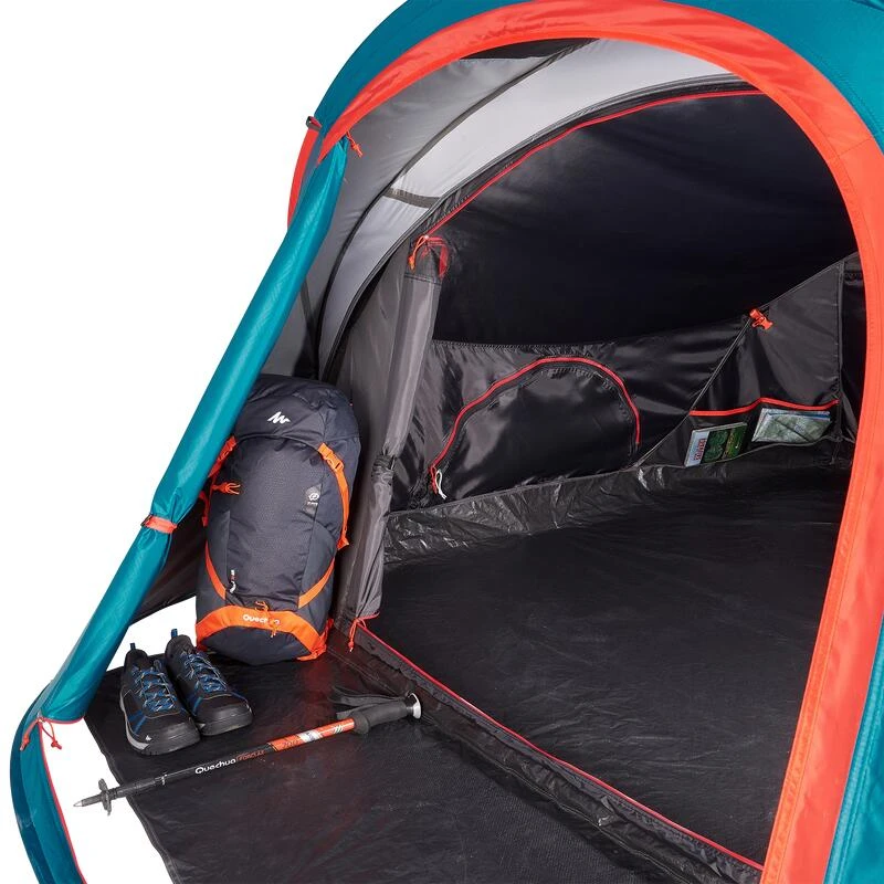 Quechua Tente De Camping - 2 SECONDS XL - 3 Places - Fresh & Black - Image 9