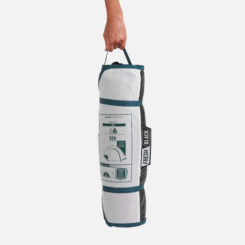 Quechua Tente De Camping - MH100 - 3 Places - Fresh & Black - Image 3