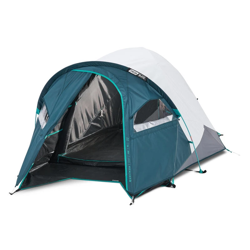 Quechua Tente De Camping - MH100 XL - 2 Places - Fresh & Black - Image 2