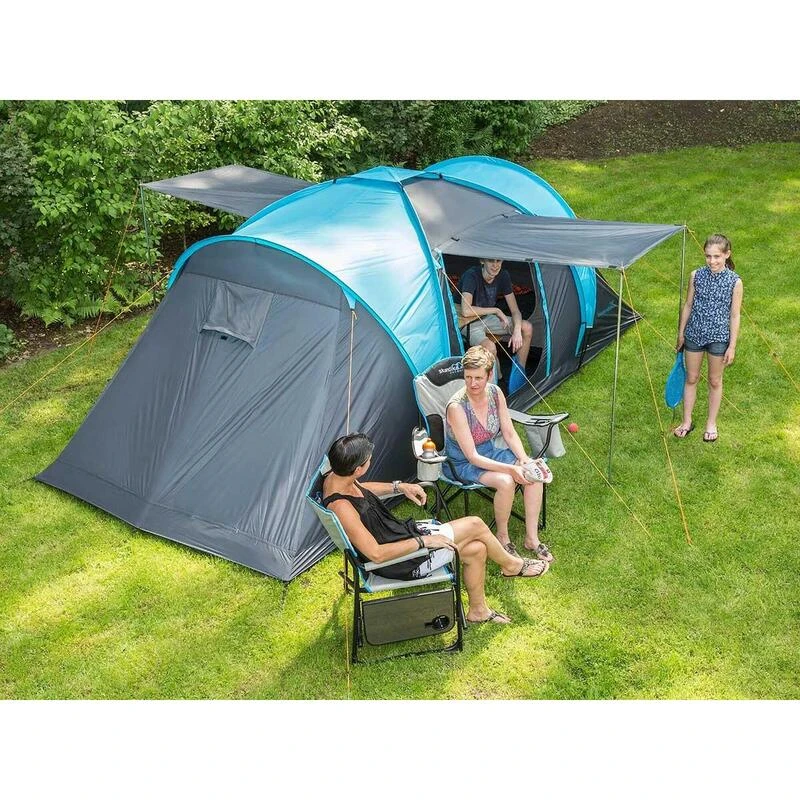 Tente Dôme Hammerfest 4 Sleeper Protect - Sol Cousu - 4 Pers - 2 Cabines Noires - Image 2