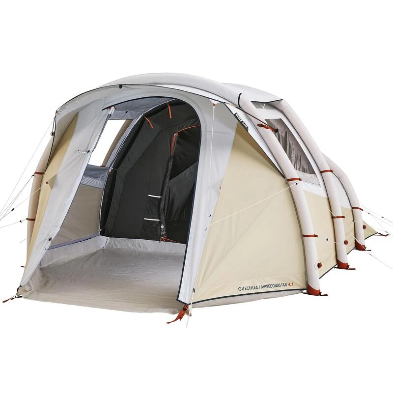 Quechua Tente Gonflable De Camping - Air Seconds 4.1 F&B - 4 Personnes - 1 Chambre - Image 2