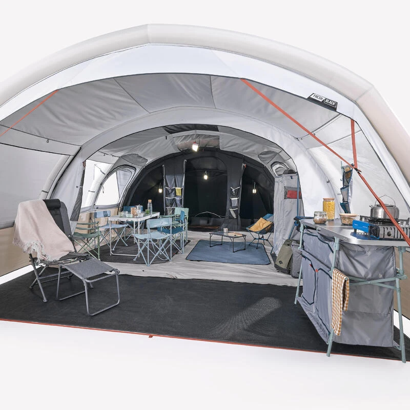 Quechua Tente Gonflable De Camping - Air Seconds 6.3 XXL F&B - 6 Personnes - 3 Chambres - Image 4