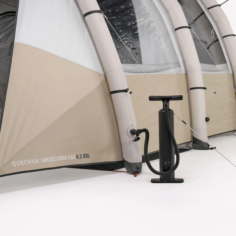 Quechua Tente Gonflable De Camping - Air Seconds 6.3 XXL F&B - 6 Personnes - 3 Chambres - Image 5