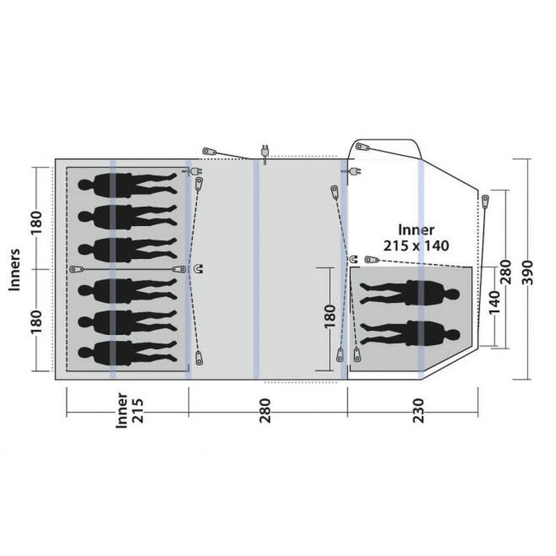 Tente Gonflable Outwell Knightdale 8PA - Image 3